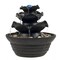 Tabletop Electric Water Fountain 3 Tier Cascading Indoor Waterfall w/ LED Light